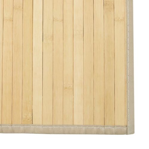 Килим, правоъгълен, натурален, 60x200 см, бамбук