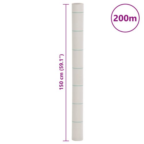 Мембрана против плевели, бяла, 1,5x200 м, PP