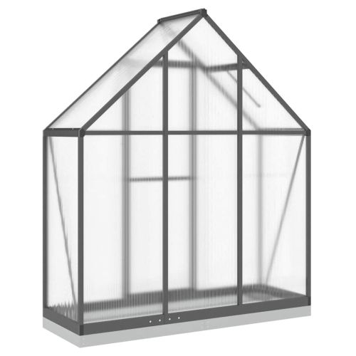 Оранжерия с основа рамка антрацит 169x58x202 см алуминий
