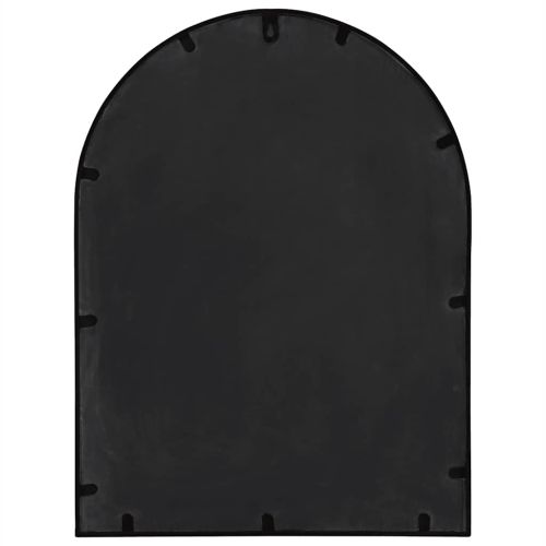 Огледало, черно, 60x45 см, желязо, за употреба на закрито