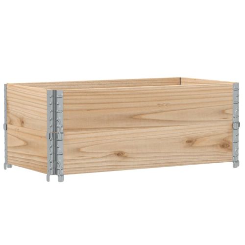 Палетни страници, 2 бр, 100x50 см, борова дървесина масив