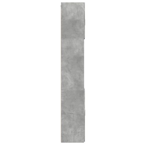 Висок шкаф, бетонно сив, 80x42,5x249 см, инженерно дърво