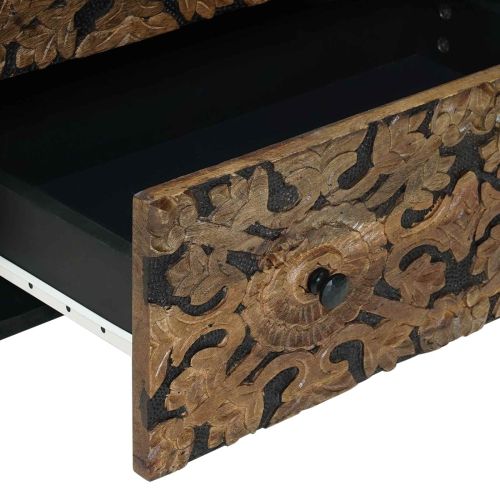 Служебен шкаф 2 бр. 60 x 33,5 x 75 см Солидно мангово дърво