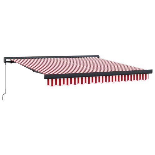 Прибираща се тента Червено и бяло 300 x 250 cm