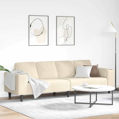 Диван Крем 250 x 77 x 76 см Кордюрова тъкан