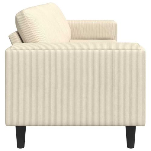 Диван Крем 250 x 77 x 76 см Кордюрова тъкан