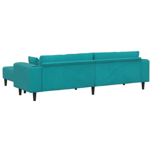 Диван 3 pcs Тюркоаз 250 x 188 x 76 см Кадифе