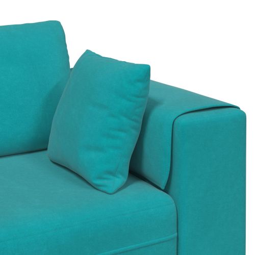 Диван 3 pcs Тюркоаз 250 x 188 x 76 см Кадифе