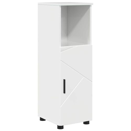 Комплект мебели за баня 4 бр. Лъскаво бяло 61 x 35 x 64 см