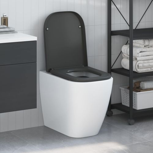 Тоалетна седалка Антрацит 47,5 x 35 x 3,6 см Дуропласт