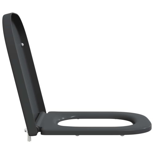 Тоалетна седалка Антрацит 47,5 x 35 x 3,6 см Дуропласт