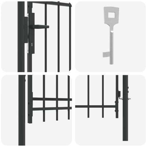 Врата за ограда BOXTEL 103 x 150 cm Прахово боядисана стомана