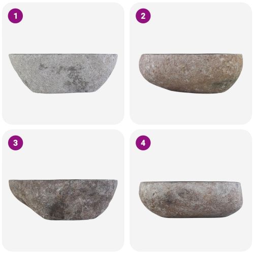 Басейн Овална Сиво (32-37) x (27-30) x 12 см Речен камък