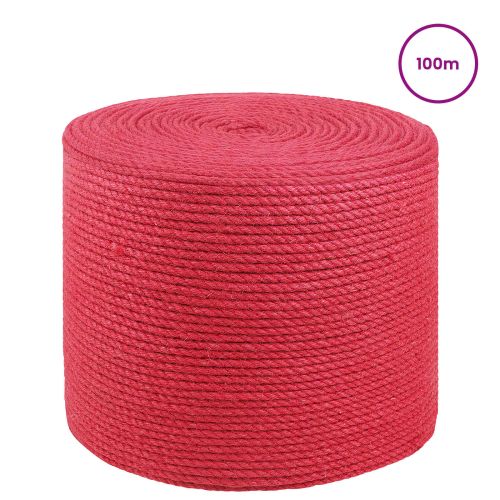 Въже от юта 10 pcs Червено 100% Тоса юта