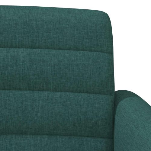 Двуместен диван с копчета Тъмнозелено 116 x 67 x 80 см Текстил