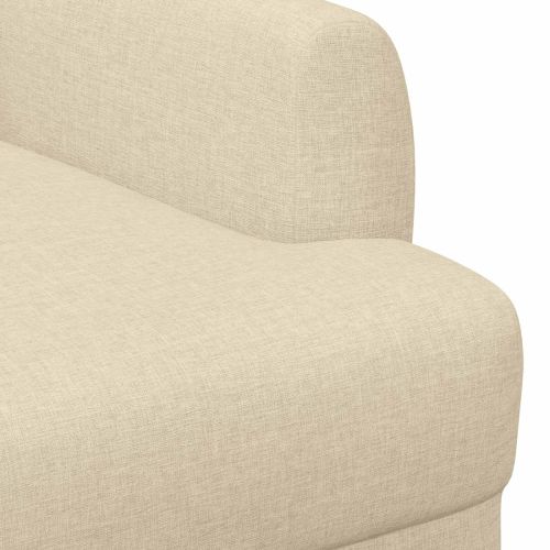 Двуместен диван с копчета Кремаво 116 x 67 x 80 см Текстил
