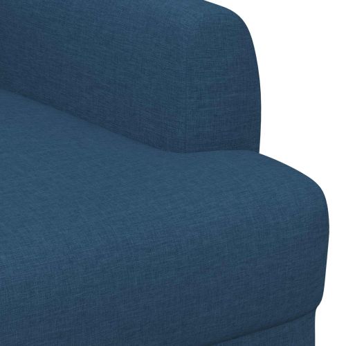 Двуместен диван с копчета Синьо 116 x 67 x 80 см Текстил
