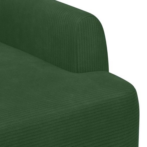 Двуместен диван с копчета Джунглово зелено 116 x 67 x 81 см