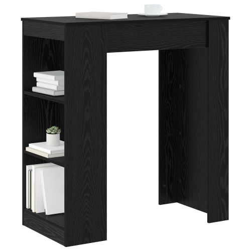 Бар маса 95 x 47 x 103,5 см Инженерна дървесина Черен дъб