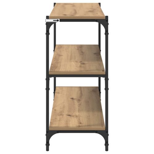 Шкаф за книги 3 нива 100 x 33 x 70,5 см дъб артизан