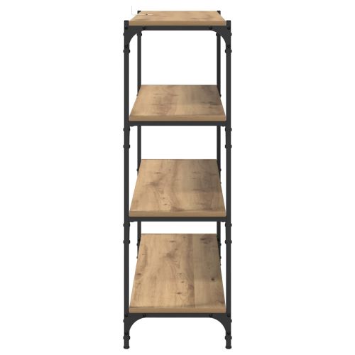 Шкаф за книги 3 нива 100 x 33 x 100 см Дъб