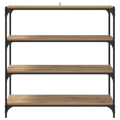Шкаф за книги 3 нива 100 x 33 x 100 см Дъб