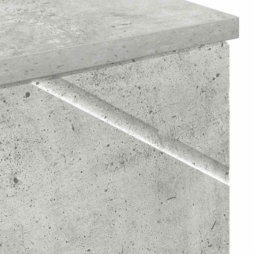 Шкаф за баня със съхранение Циментено сиво 30 x 35 x 192 см