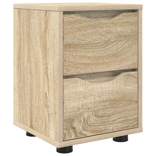 Нощно шкафче Сонома дъб 30,5 x 30 x 43 см Инженерно дърво