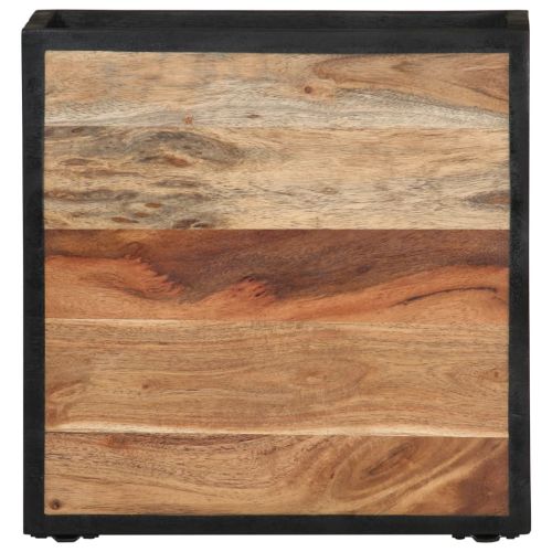 Стенно нощно шкафче 35x35x20 см масивна акация