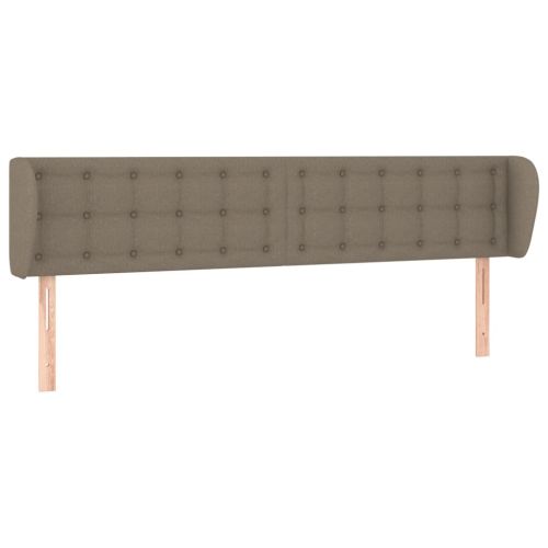 Горна табла за легло с уши, таупе, 183x23x78/88 см, плат