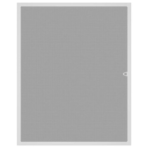 Мрежа против насекоми за прозорци, бяла, 80x100 см