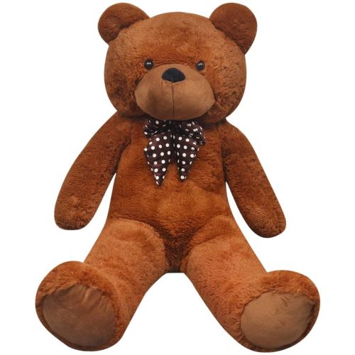 Мека плюшена играчка мече XXL кафяво 135 см