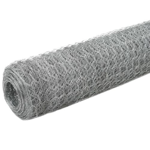 Кокошкарска мрежа, поцинкована стомана, 25x1,2 м, сребриста