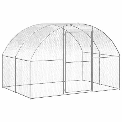 Птичарник на открито, 3x12x2 м, поцинкована стомана