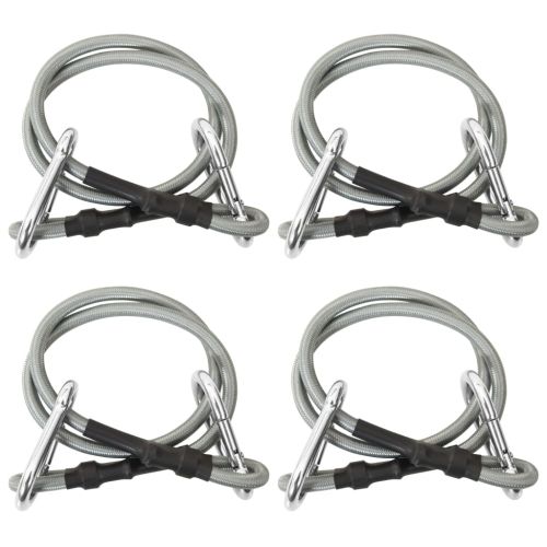 310252 Ropes with Carabiner 4 pcs Rubber