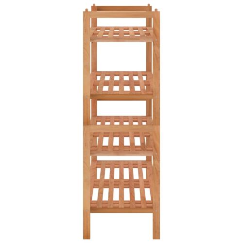 Поставки за обувки, 2 бр, 69x27x41 см, орехово дърво масив