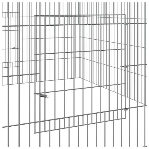 Клетка за зайци, 110x110x55 см, поцинковано желязо