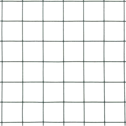 Кокошкарска мрежа, стомана с PVC покритие, 10x0,5 м, зелена