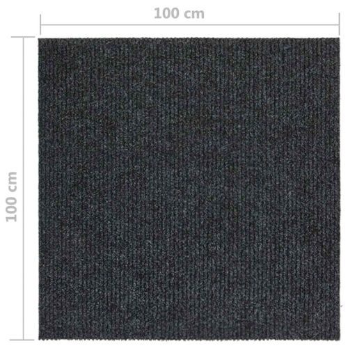 Абсорбиращо мръсотията килимче, 100x100 см, антрацит