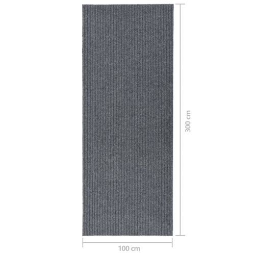 Абсорбиращо мръсотията килимче, 100x300 см, сиво
