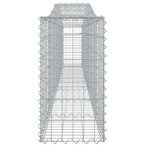 Дъговидна габионна кошница 400x30x60/80 см поцинковано желязо