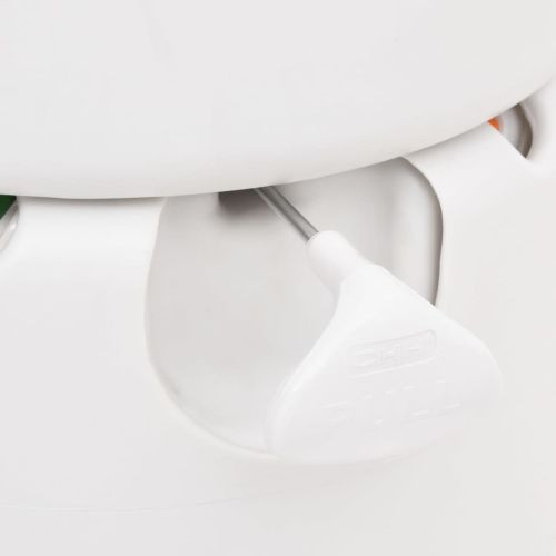 Вградена къмпинг тоалетна бяла 24+17 л HDPE и PP
