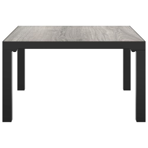 Градинска маса за кафе сива 55x55x31 cм DPC и стомана