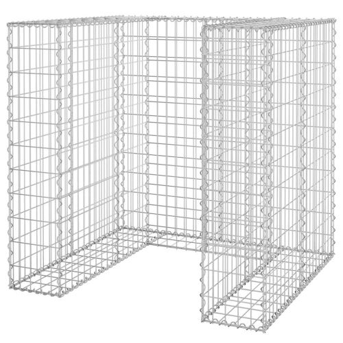Габионна стена за контейнер поцинкована стомана 110x100x110 см