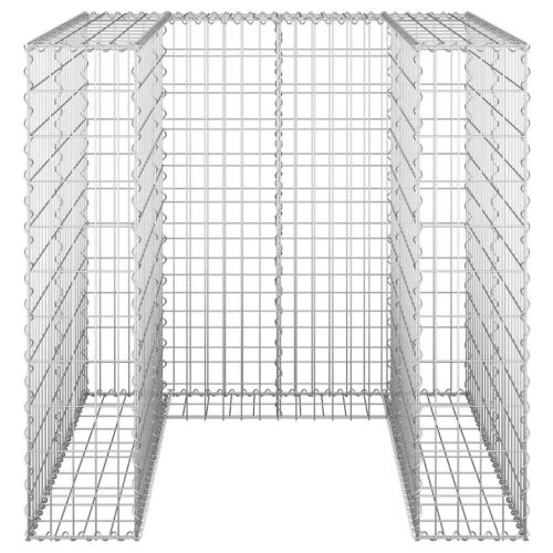 Габионна стена за контейнер поцинкована стомана 110x100x110 см