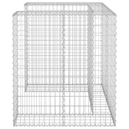 Габионна стена за контейнер поцинкована стомана 110x100x110 см
