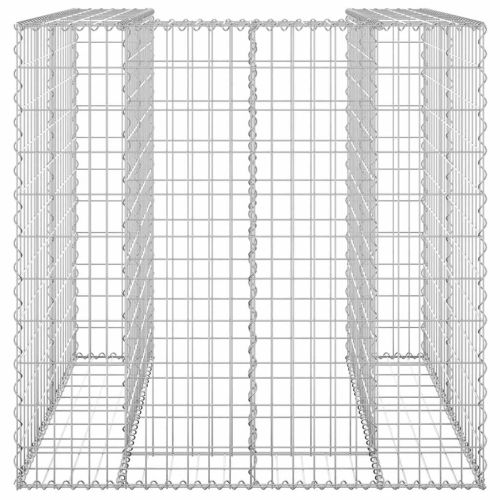 Габионна стена за контейнер поцинкована стомана 110x100x110 см