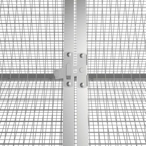 Клетка за зайци антрацит 504,5x80,5x71 см поцинкована стомана