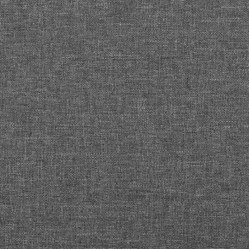 Горна табла за легло с уши, тъмносива, 83x23x78/88 см, плат