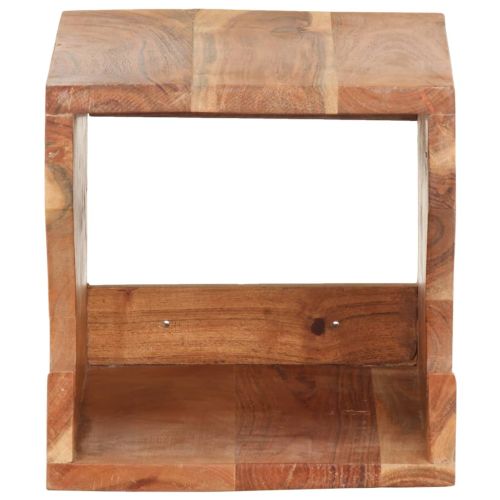 Стенна стойка за велосипед, 35x25x25 см, акациево дърво масив